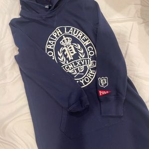 Ralph Lauren Girls Hoodie Dress Size 8-10